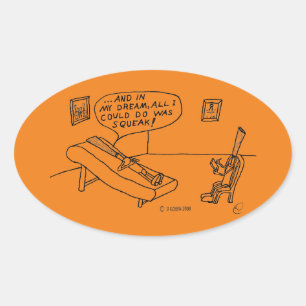 Reed Psychologist White Oval Sticker