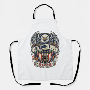 reedom Tour 2026 Vintage Eagle Motorcycle Apron