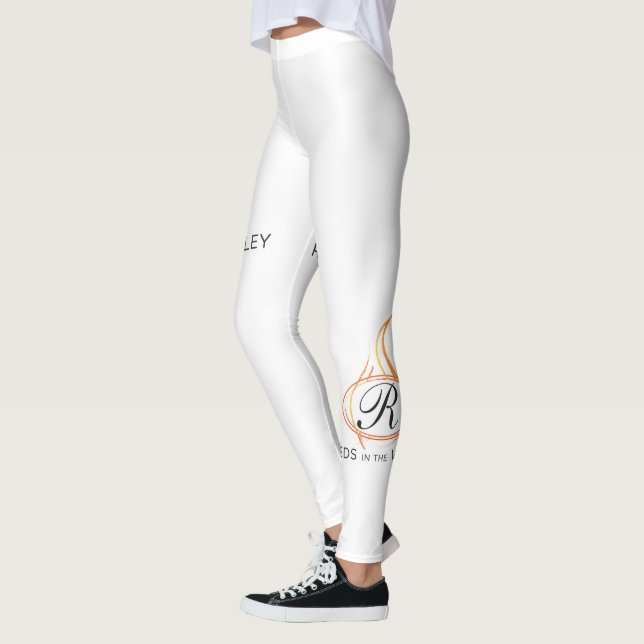 Reeds in the Valley Circle R logo Yoga Leggings (Left)