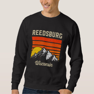 Reedsburg Wisconsin Retro City State Usa Sweatshirt