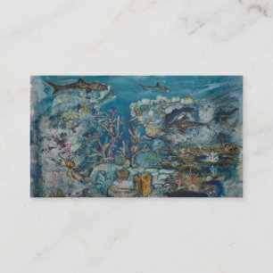 Reef Business, 3.5" x 2.0", 100 pack, White Business Card