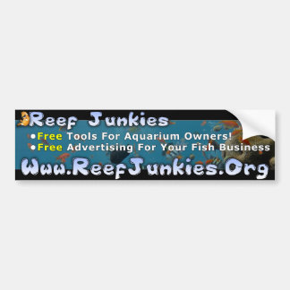 Reef Junkies Bumper Sticker 1