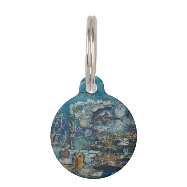 Reef Round Small Pet Tag (Front)
