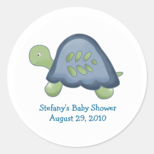 Reef Turtle Personalised Favour Stickers
