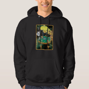 Reefer Kitties Playing Poker For Feline Poker Re Hoodie