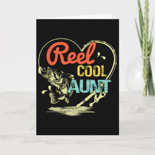 Reel Cool Aunt Fishing Mothers Day For Womens Card