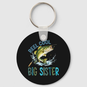Reel Cool Big Sister Mothers Day Fishing Lovers Key Ring