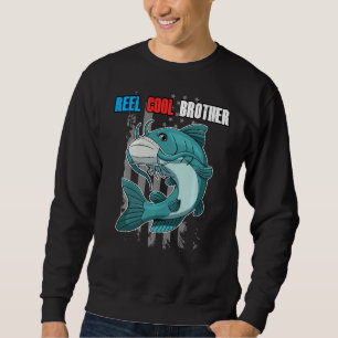 Reel Cool Brother American Flag Fish Facemask Fis Sweatshirt
