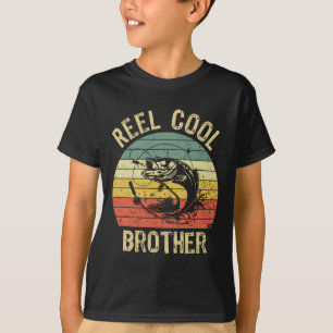 Reel Cool Brother Fishing Gifts Men Fishing Lovers T-Shirt