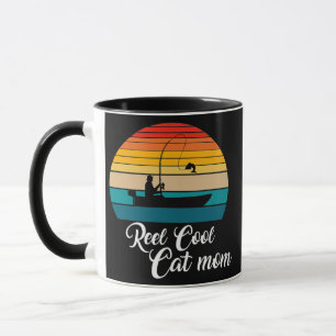 Reel Cool Cat mum Fishing Gifts  Mug