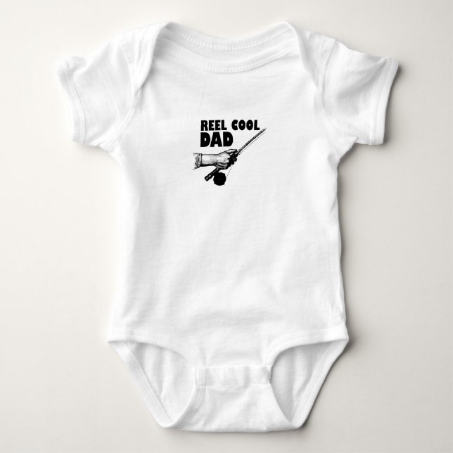 Reel Cool Dad Baby Bodysuit (Front)