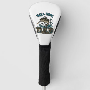 Reel Cool Dad Bass Fishing Vintage Vector Design_1 Golf Head Cover