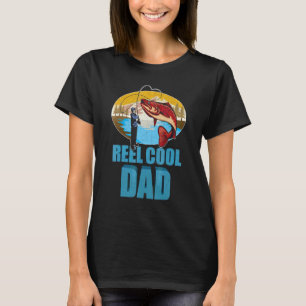 Reel Cool Dad Fathers Day Fishing For Husband Da T-Shirt