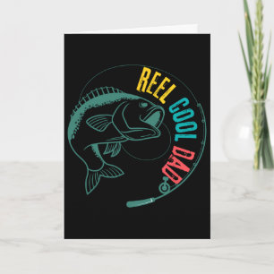 Reel Cool Dad Fisherman Fathers Day Shirt Card