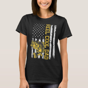 Reel Cool Dad Fishing Father's Day Gift 4th Of Jul T-Shirt