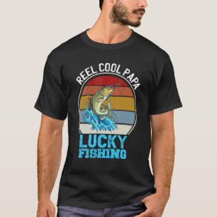 Reel Cool Dad Fishing Father's Day Papa Daddy Dad T-Shirt