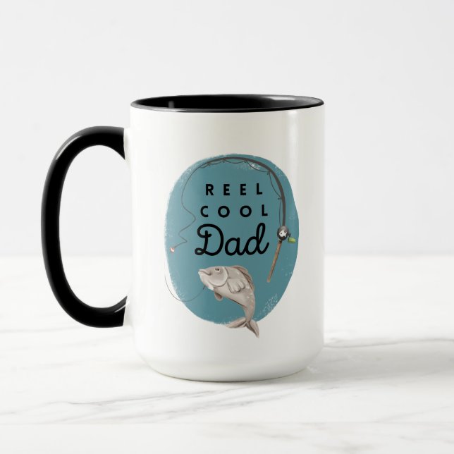 Reel Cool Dad Fishing Mug  (Left)