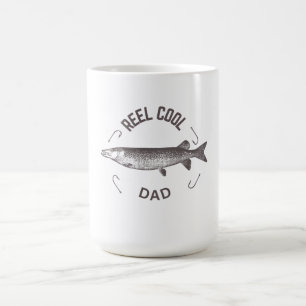Reel Cool Dad Fishing Shirt Coffee Mug
