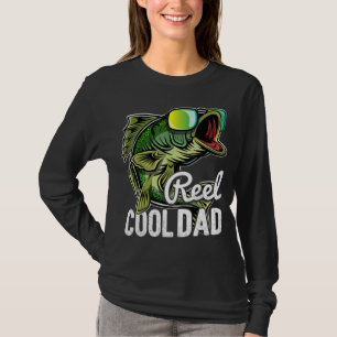 Reel Cool Dad Fishing Sunglasses Funny Father's Da T-Shirt