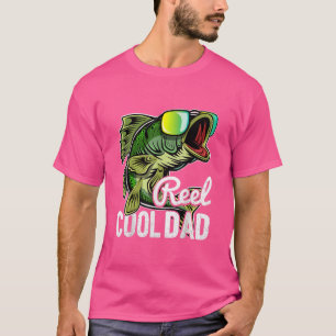 Reel Cool Dad Fishing Sunglasses Funny Fathers Day T-Shirt