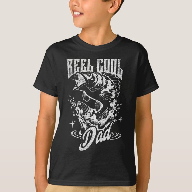 Reel Cool Dad Fishing  T-Shirt (Front)