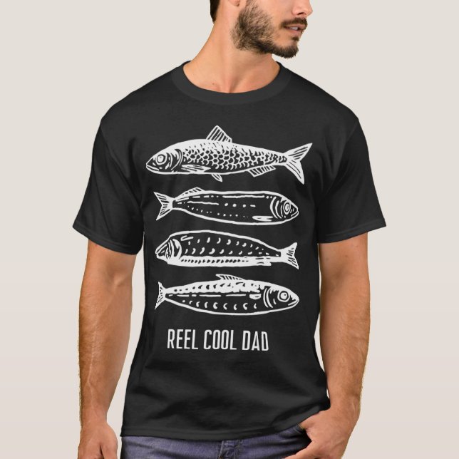 Reel Cool Dad Fishing T-Shirt (Front)