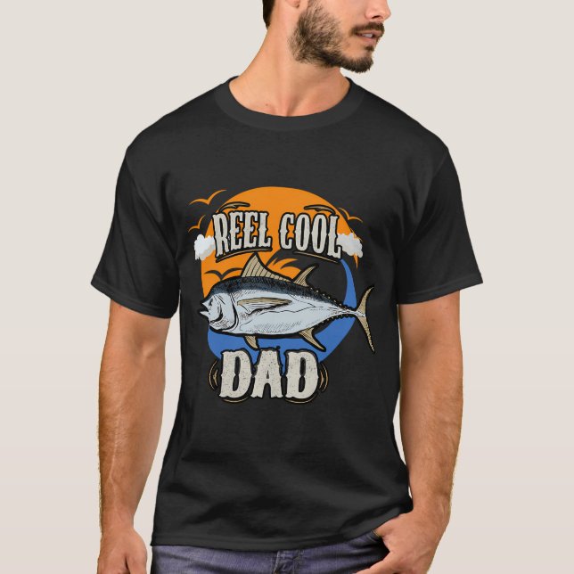 Reel Cool Dad Fishing T-Shirt (Front)