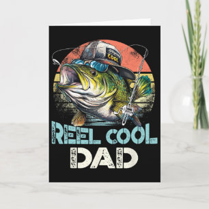 Reel Cool Dad Fishing Vintage Retro Father's Day Card