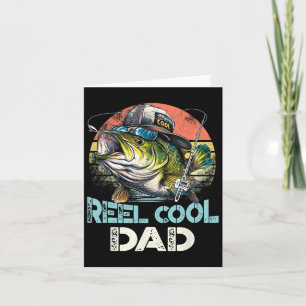 Reel Cool Dad Fishing Vintage Retro Father's Day  Card