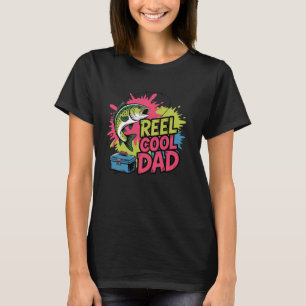 Reel Cool Dad Funny Fishing Pun T-Shirt
