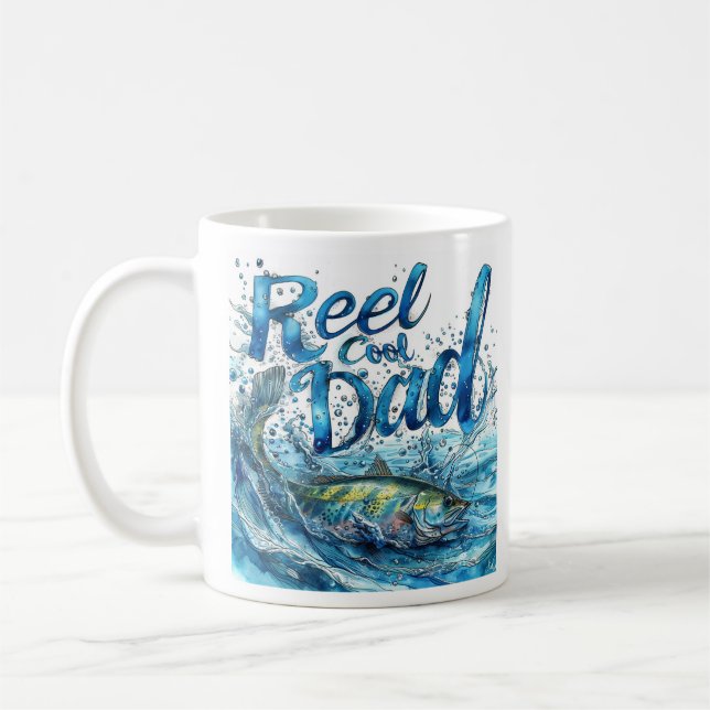 Reel Cool Dad Mug Coffee Cup Father Gift (Left)