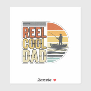 Reel Cool Dad Vintage Fishing T-Shirt Design_1