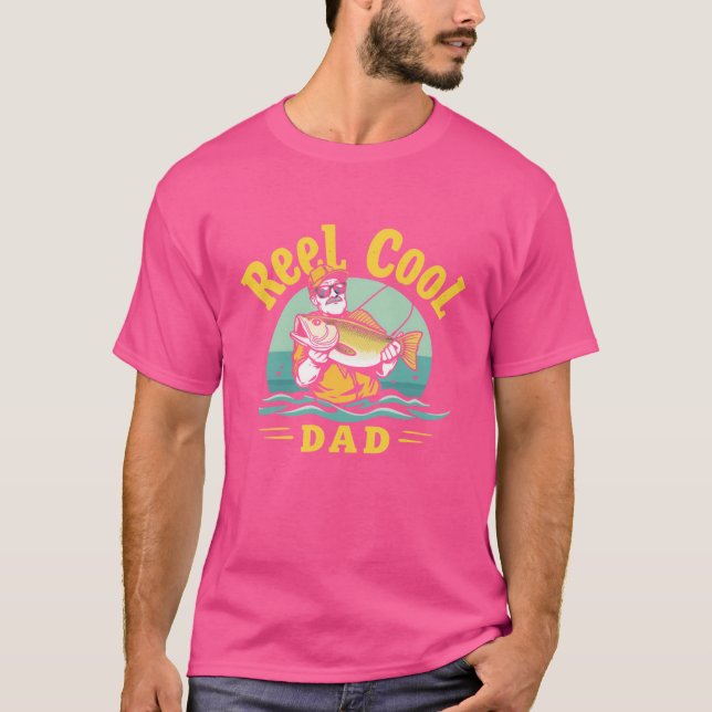 Reel Cool Dad: Vintage Fishing Tee (Front)