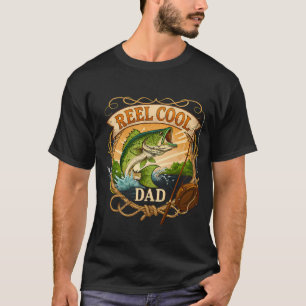 Reel Cool Dad vintage illustration T-Shirt