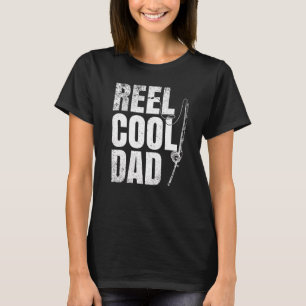 Reel Cool Dad With Rod Fishing Summer Break For Fa T-Shirt
