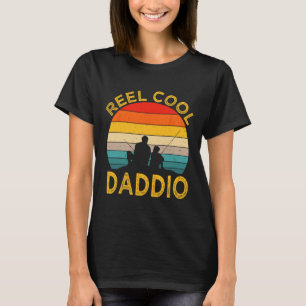 Reel Cool Daddio Fishing Daddy Vintage Grandpa Fat T-Shirt