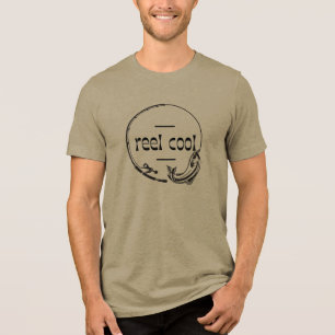Reel Cool Fishermen Dad Grandpa Birthday Gift Tri-Blend Shirt