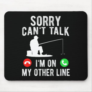 Reel Cool Fishing Dad Shirt - Clic Black Men's Pol Mouse Pad