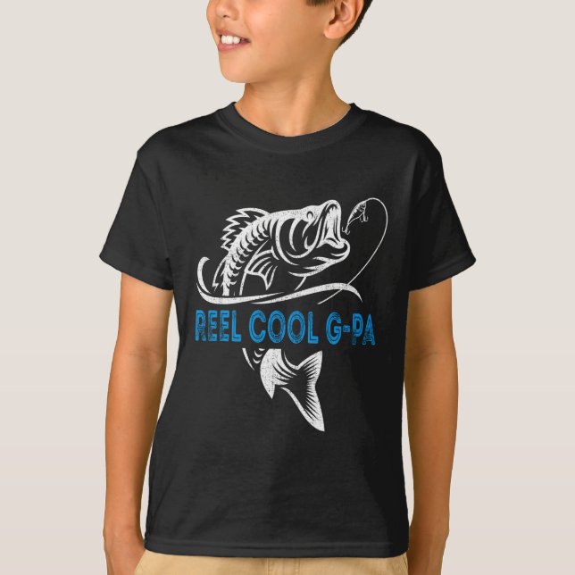 Reel Cool G-Pa Fishing Father's Day T-Shirt (Front)