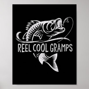 Reel Cool Gramps Fishing Gifts Gramps Father's Day Poster