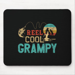 Reel Cool Grampy Vintage Funny Fishing Rod Gift Fo Mouse Pad