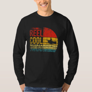 Reel Cool Grandad Fisherman Dad Grandpa Fathers Da T-Shirt