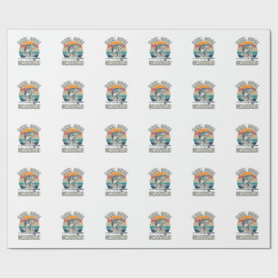 Reel Cool Grandad Fishing Vintage Sunset Shirt_1 Wrapping Paper
