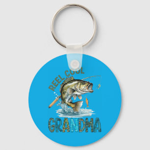Reel Cool Grandma Mothers Day Fishing Lovers Key Ring