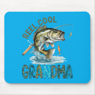 Reel Cool Grandma Mothers Day Fishing Lovers Mouse Pad