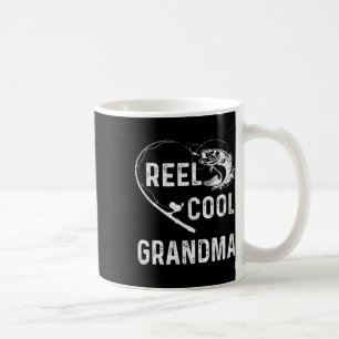 Reel Cool Grandma Retro Fishing Lover For Mothers Coffee Mug