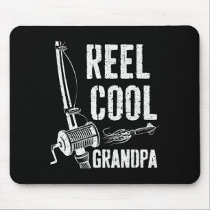 Reel Cool Grandpa Fisherman Father's Day Shirt Mouse Pad