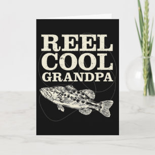 Reel Cool Grandpa Fishing Fathers Day Card