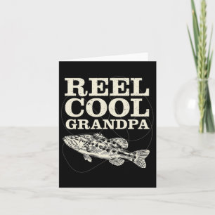 Reel Cool Grandpa Fishing Fathers Day  Card