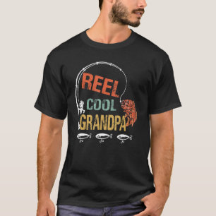 Reel Cool Grandpa Fishing Fisherman T-Shirt